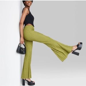 Wild Fable High-Rise Plisse Flare Pants